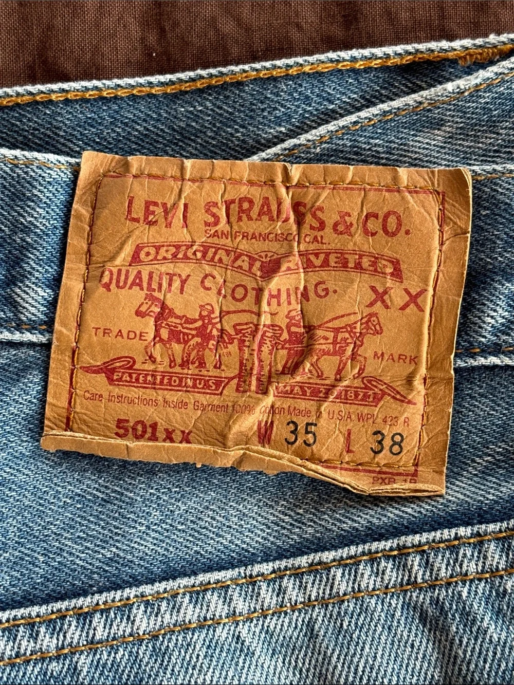 Vintage USA Levi’s 501xx Jeans